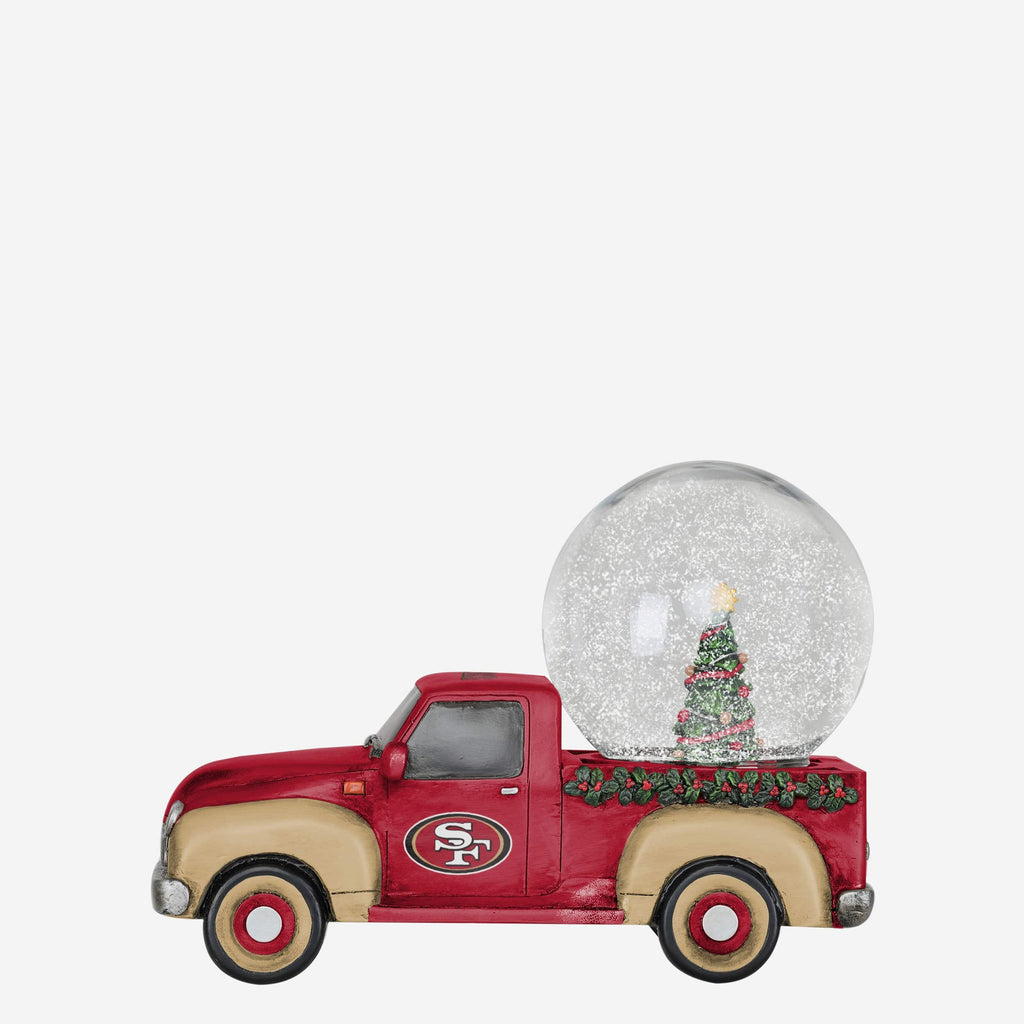 San Francisco 49ers Pickup Truck Snow Globe FOCO - FOCO.com