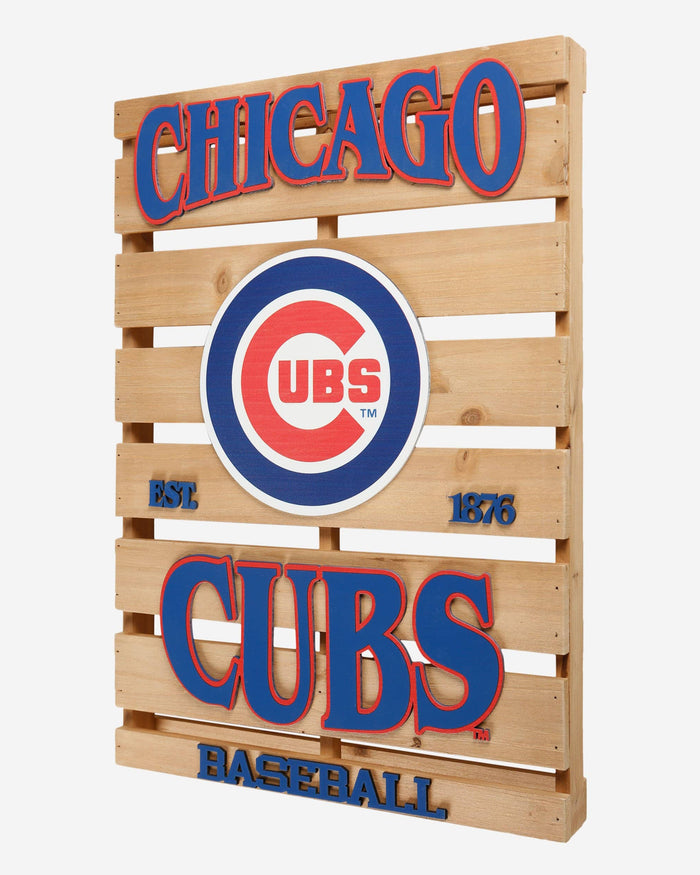 Chicago Cubs Wood Pallet Sign FOCO - FOCO.com