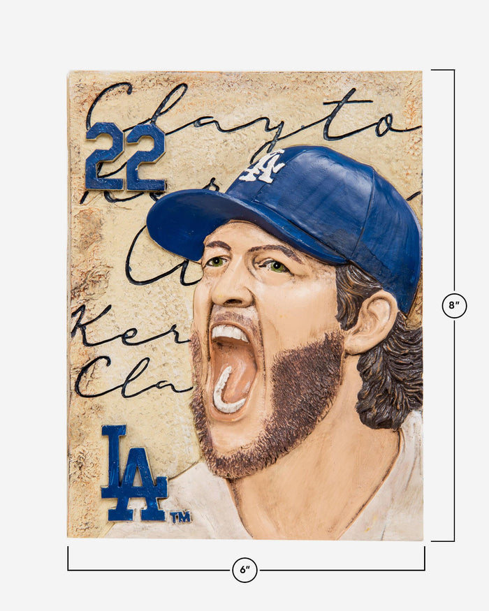 Clayton Kershaw Los Angeles Dodgers Player Wall Plaque FOCO - FOCO.com