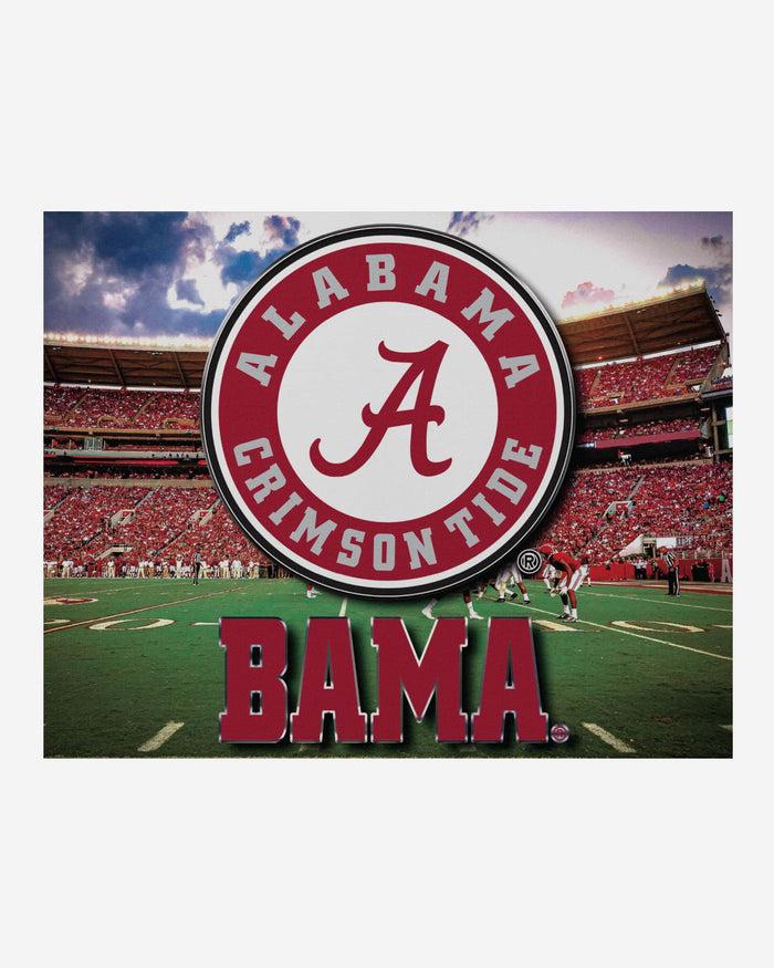 Alabama Crimson Tide Canvas Wall Sign FOCO - FOCO.com