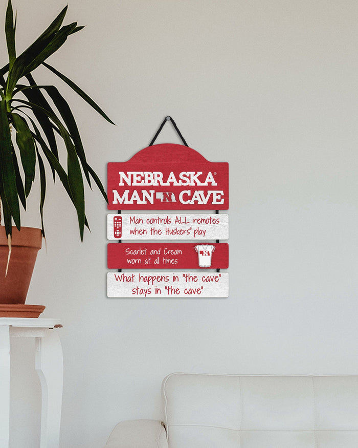 Nebraska Cornhuskers Mancave Sign FOCO - FOCO.com