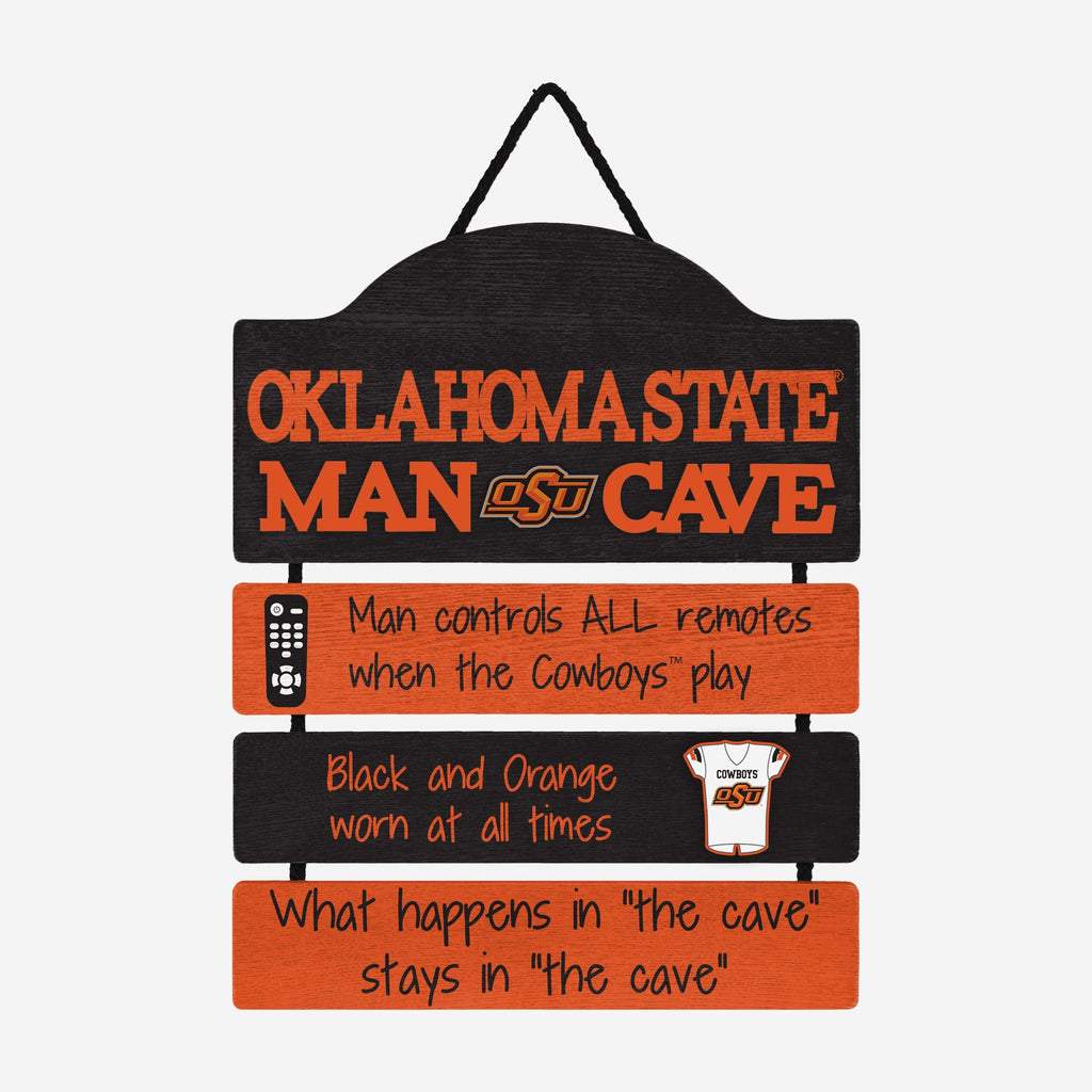 Oklahoma State Cowboys Mancave Sign FOCO - FOCO.com