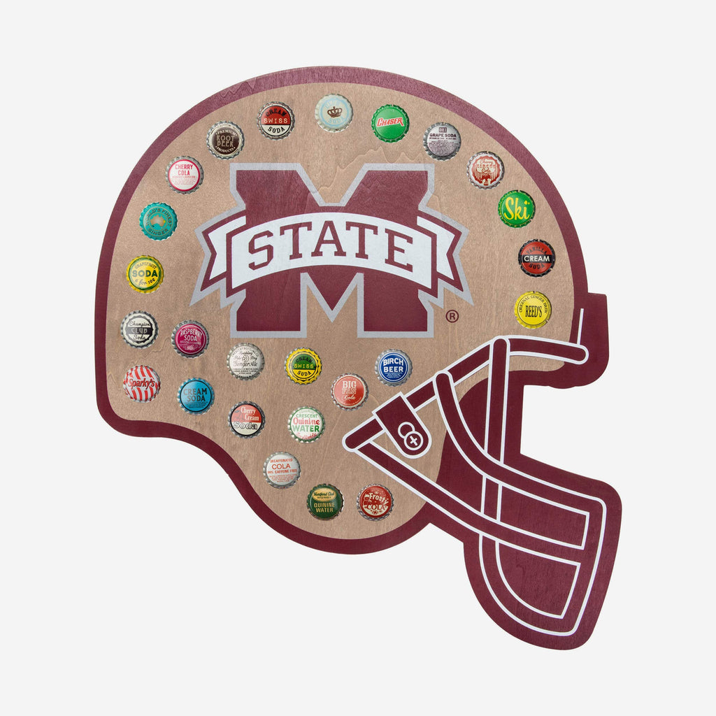 Mississippi State Bulldogs Push Bottle Cap Wall Sign FOCO - FOCO.com