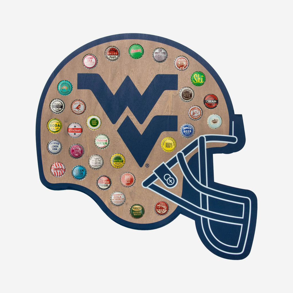 West Virginia Mountaineers Push Bottle Cap Wall Sign FOCO - FOCO.com