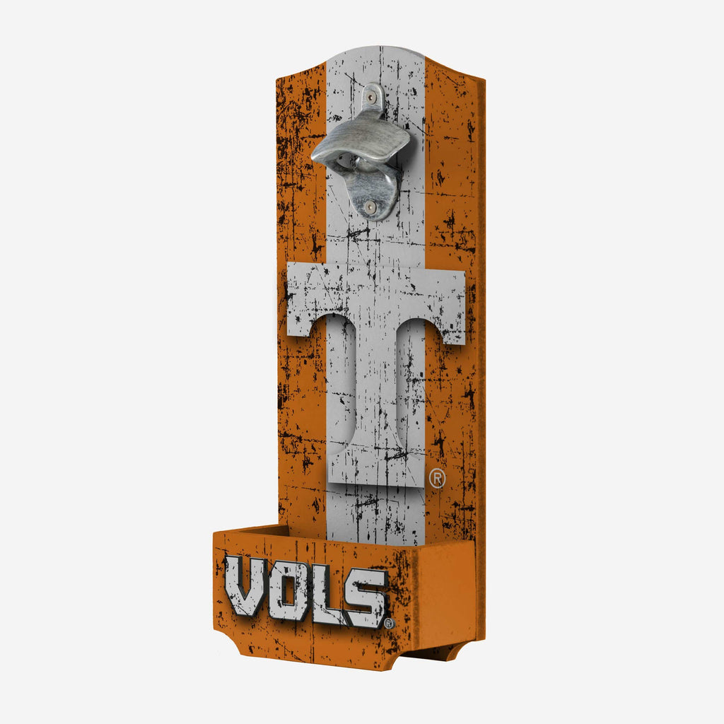 Tennessee Volunteers Wooden Bottle Cap Opener Sign FOCO - FOCO.com