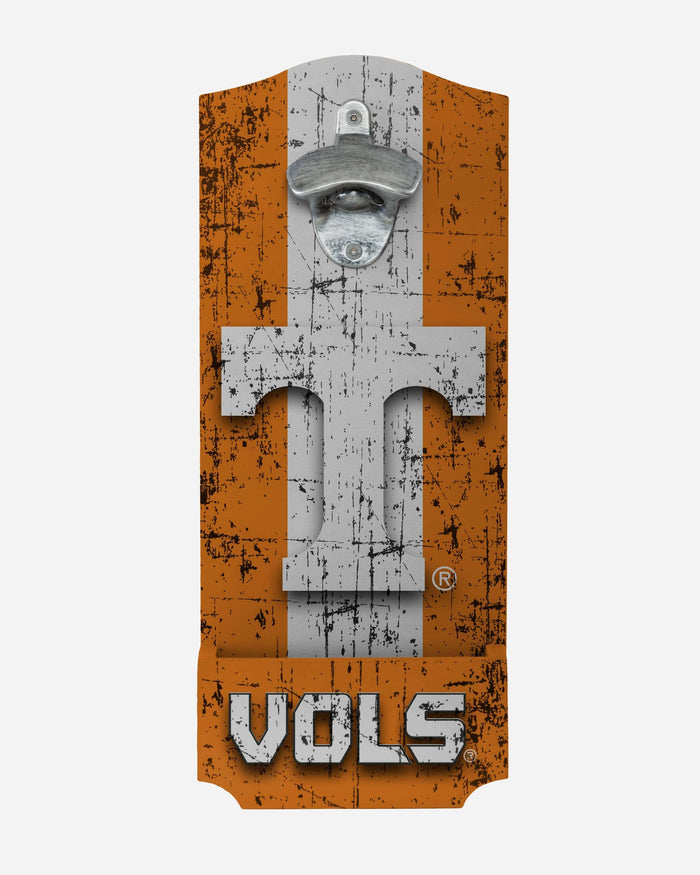 Tennessee Volunteers Wooden Bottle Cap Opener Sign FOCO - FOCO.com