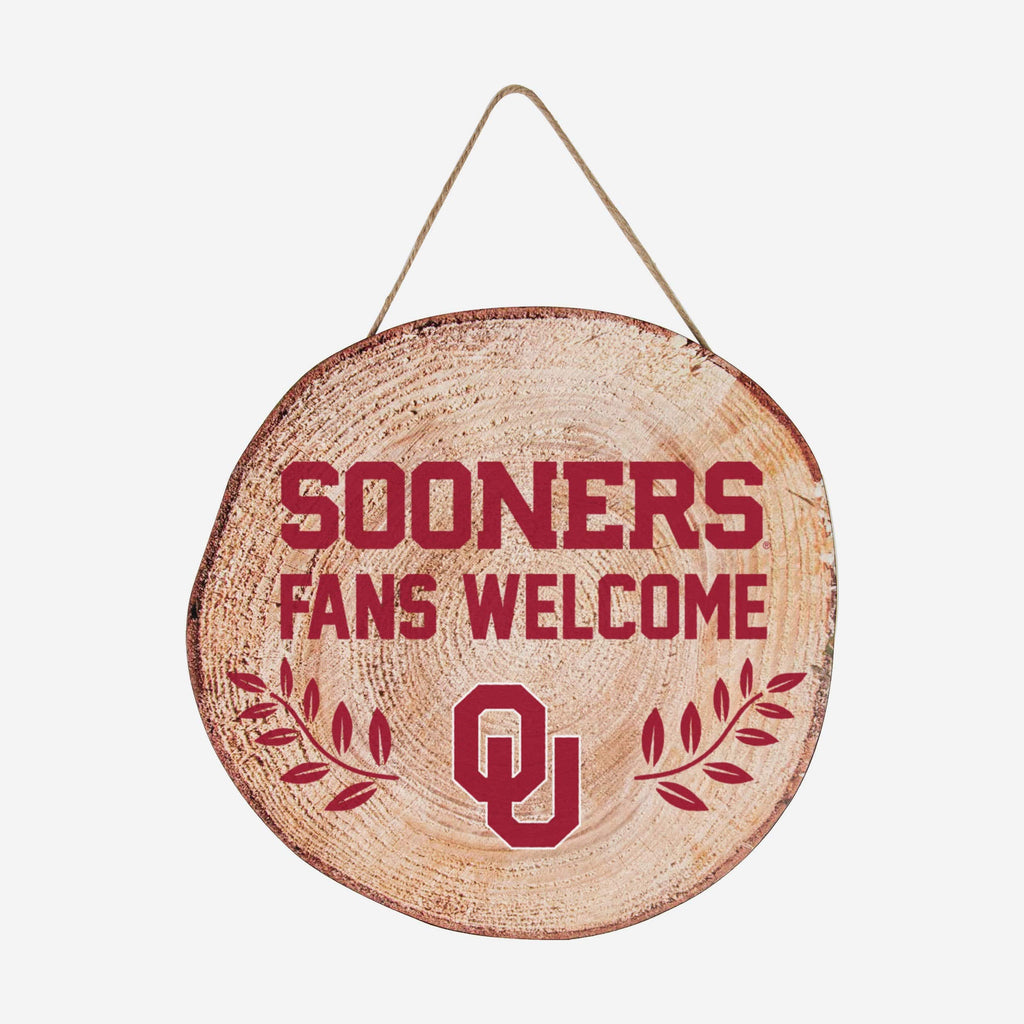 Oklahoma Sooners Wood Stump Sign FOCO - FOCO.com