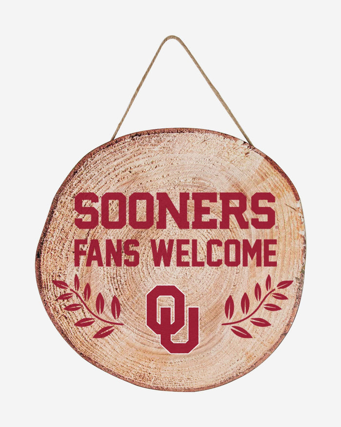 Oklahoma Sooners Wood Stump Sign FOCO - FOCO.com