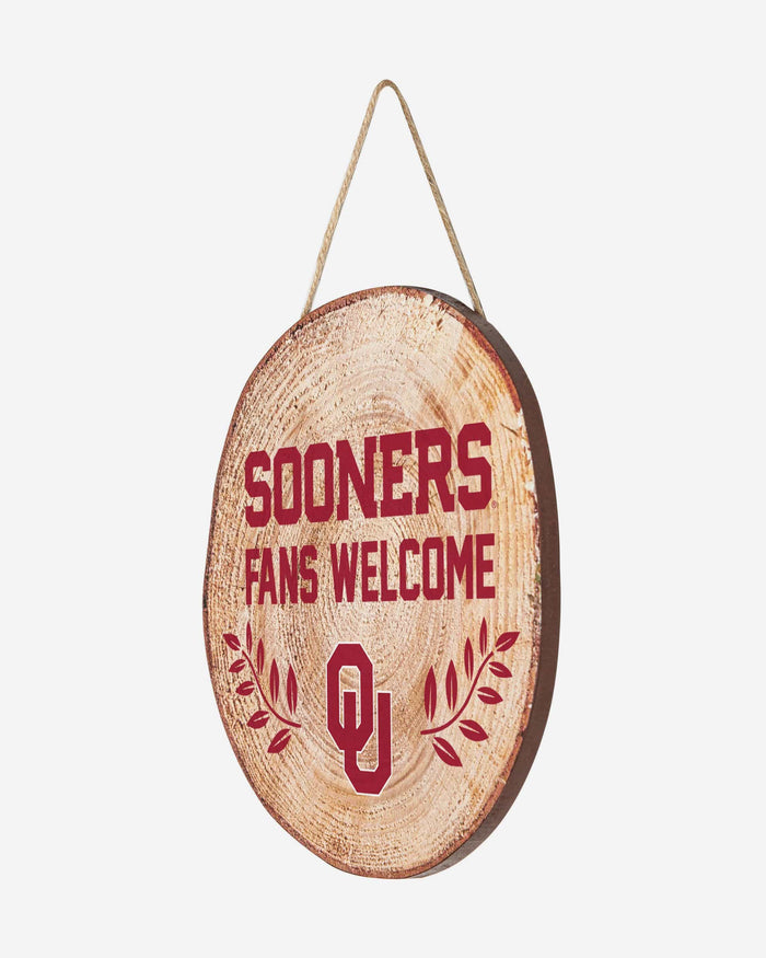 Oklahoma Sooners Wood Stump Sign FOCO - FOCO.com