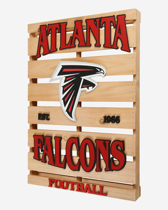 Atlanta Falcons Wood Pallet Sign FOCO - FOCO.com