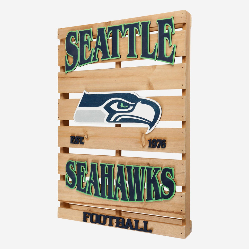 Seattle Seahawks Wood Pallet Sign FOCO - FOCO.com