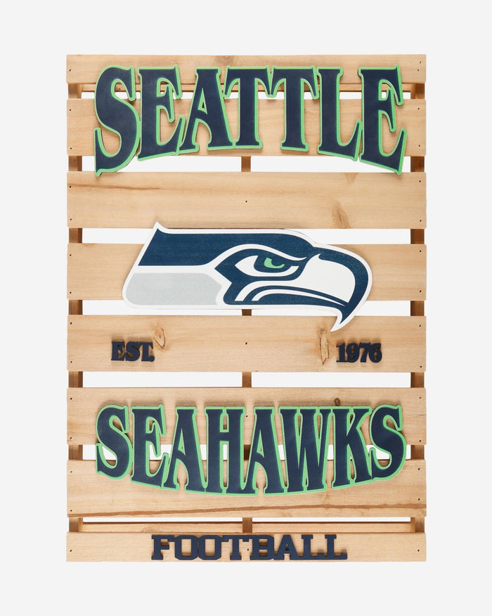 Seattle Seahawks Wood Pallet Sign FOCO - FOCO.com