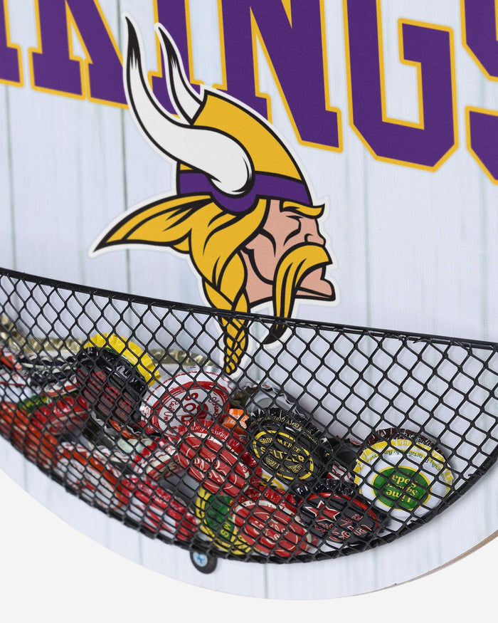 Minnesota Vikings Bottle Opener Cap Catcher Wall Sign FOCO - FOCO.com