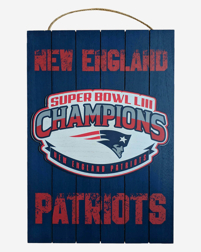 New England Patriots Super Bowl LIII Champions Wall Sign FOCO - FOCO.com