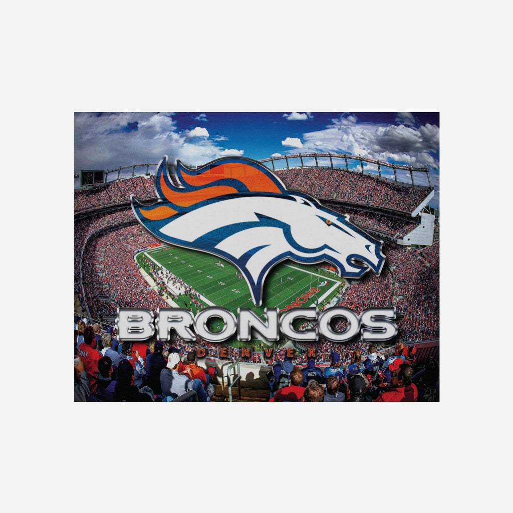 Denver Broncos Canvas Wall Sign FOCO - FOCO.com