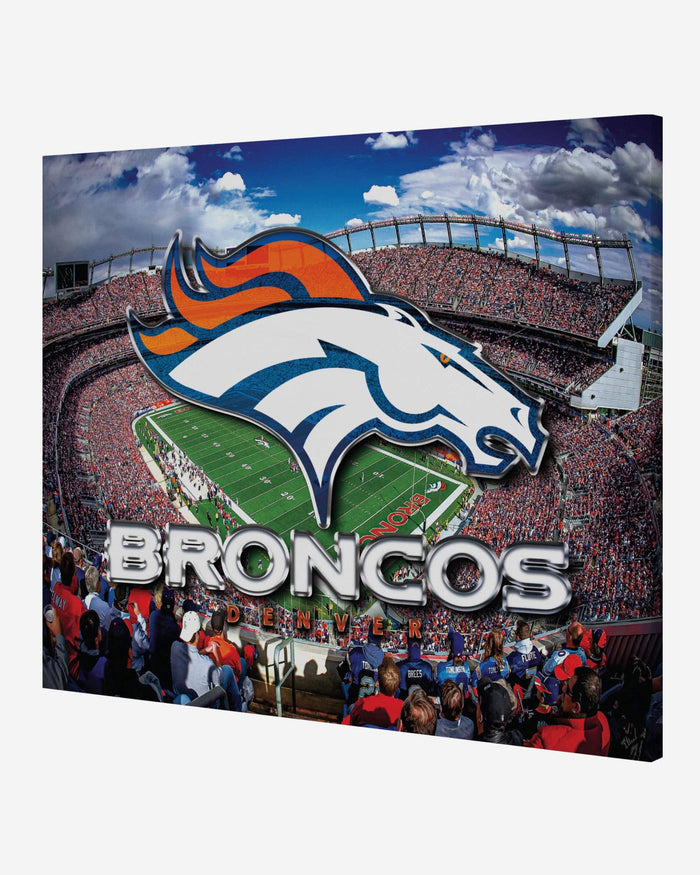 Denver Broncos Canvas Wall Sign FOCO - FOCO.com