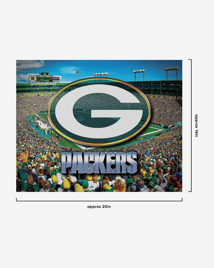 Green Bay Packers Canvas Wall Sign FOCO - FOCO.com