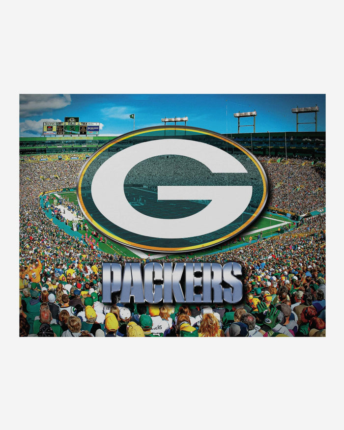 Green Bay Packers Canvas Wall Sign FOCO - FOCO.com