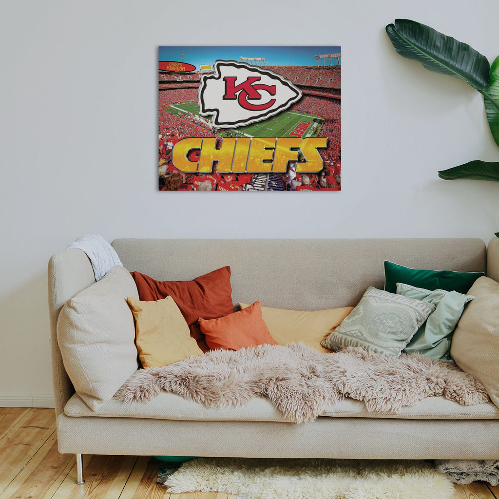 Kansas City Chiefs Canvas Wall Sign FOCO