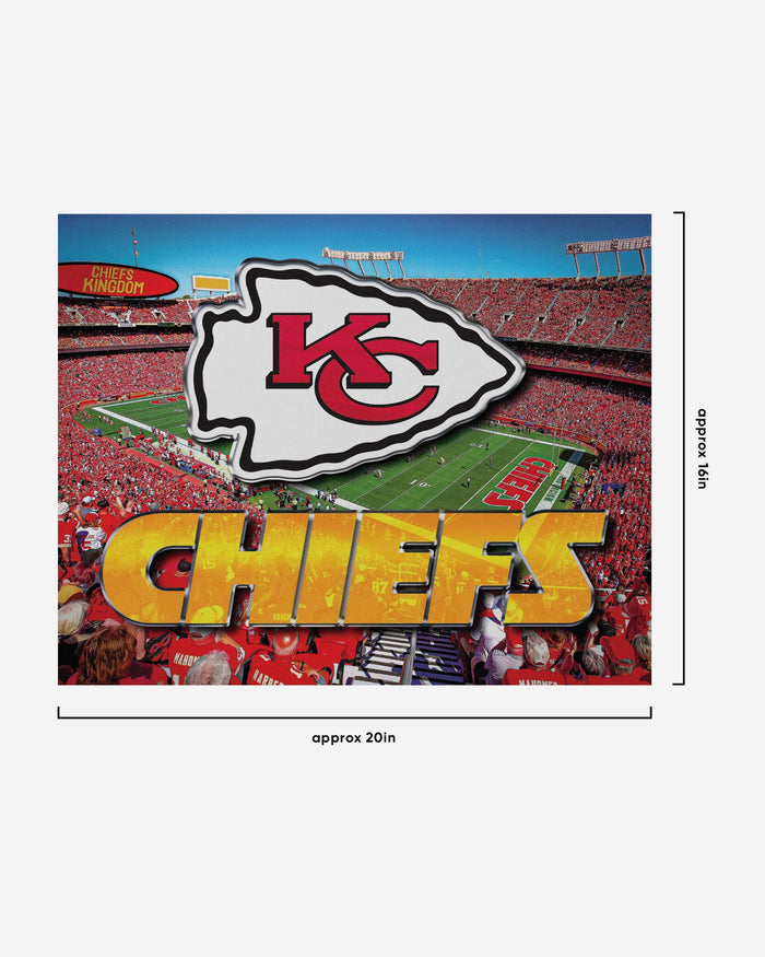 Kansas City Chiefs Canvas Wall Sign FOCO - FOCO.com