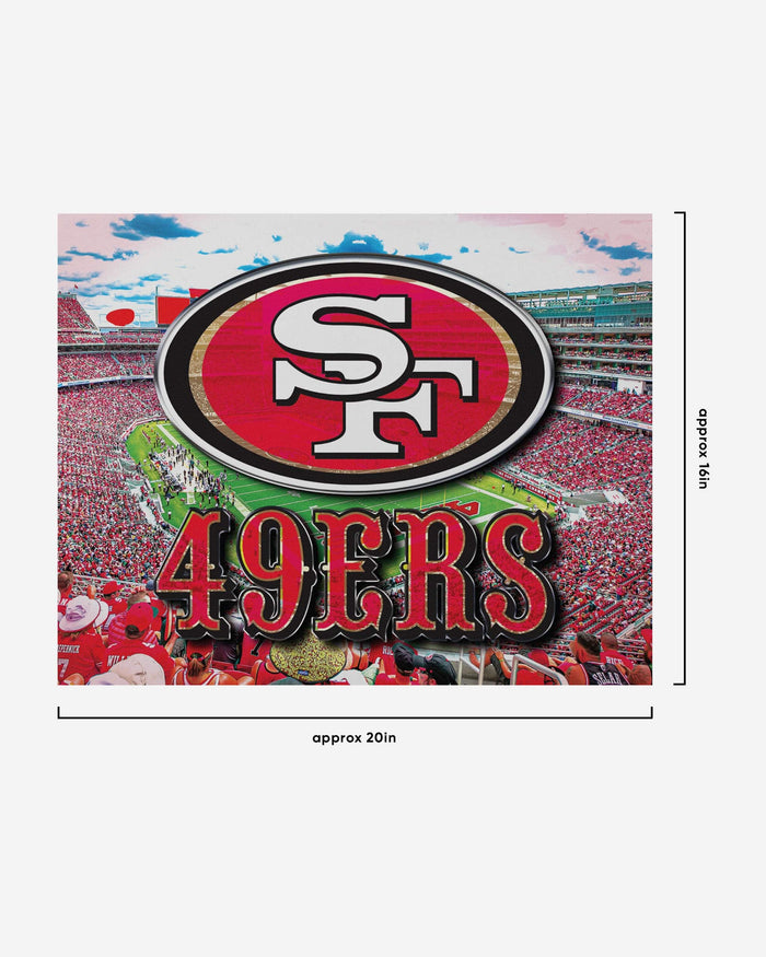 San Francisco 49Ers Canvas Wall Sign FOCO - FOCO.com