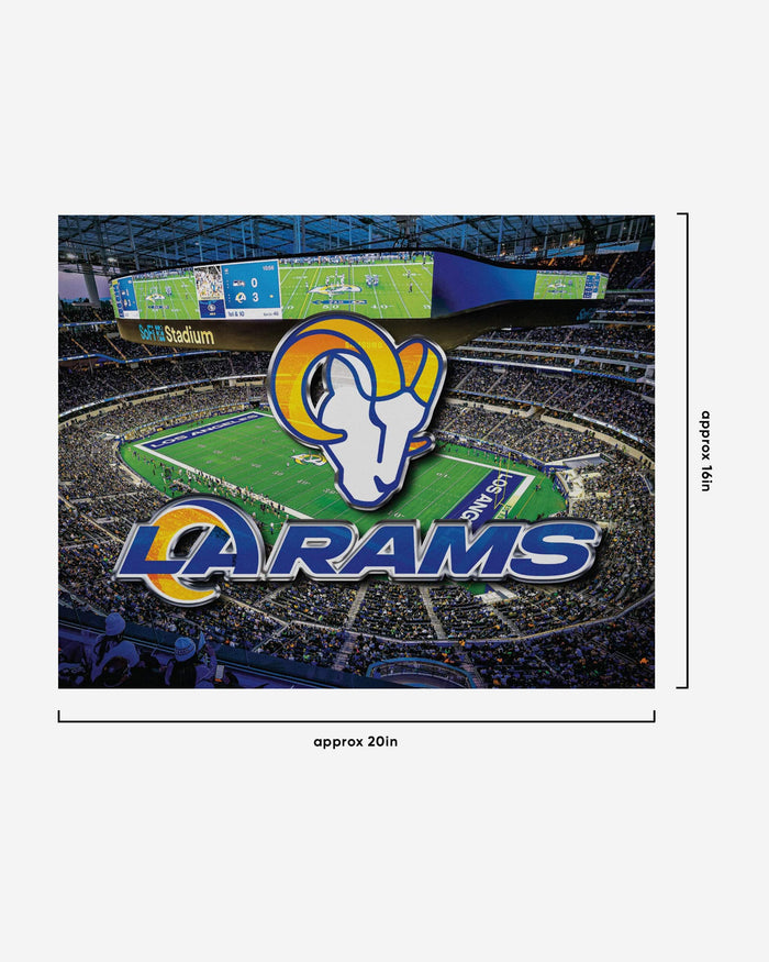 Los Angeles Rams Canvas Wall Sign FOCO - FOCO.com