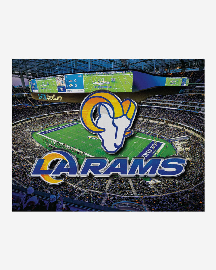 Los Angeles Rams Canvas Wall Sign FOCO - FOCO.com