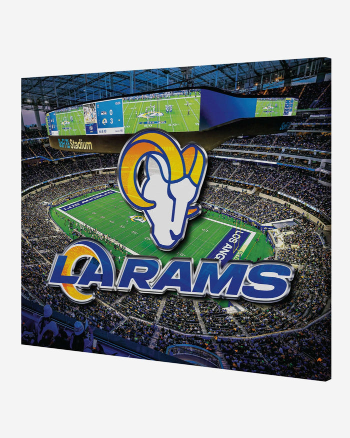 Los Angeles Rams Canvas Wall Sign FOCO - FOCO.com