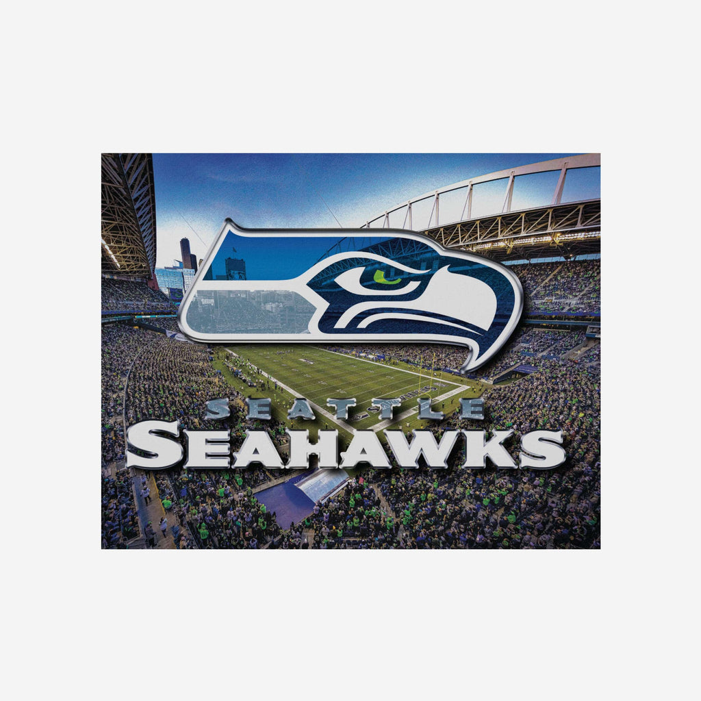 Seattle Seahawks Canvas Wall Sign FOCO - FOCO.com