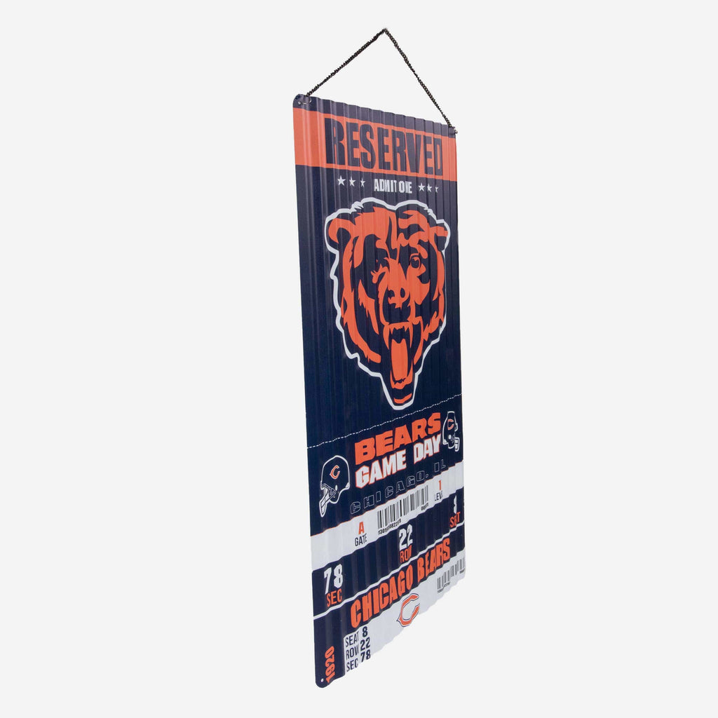 Chicago Bears Corrugated Metal Wall Sign FOCO