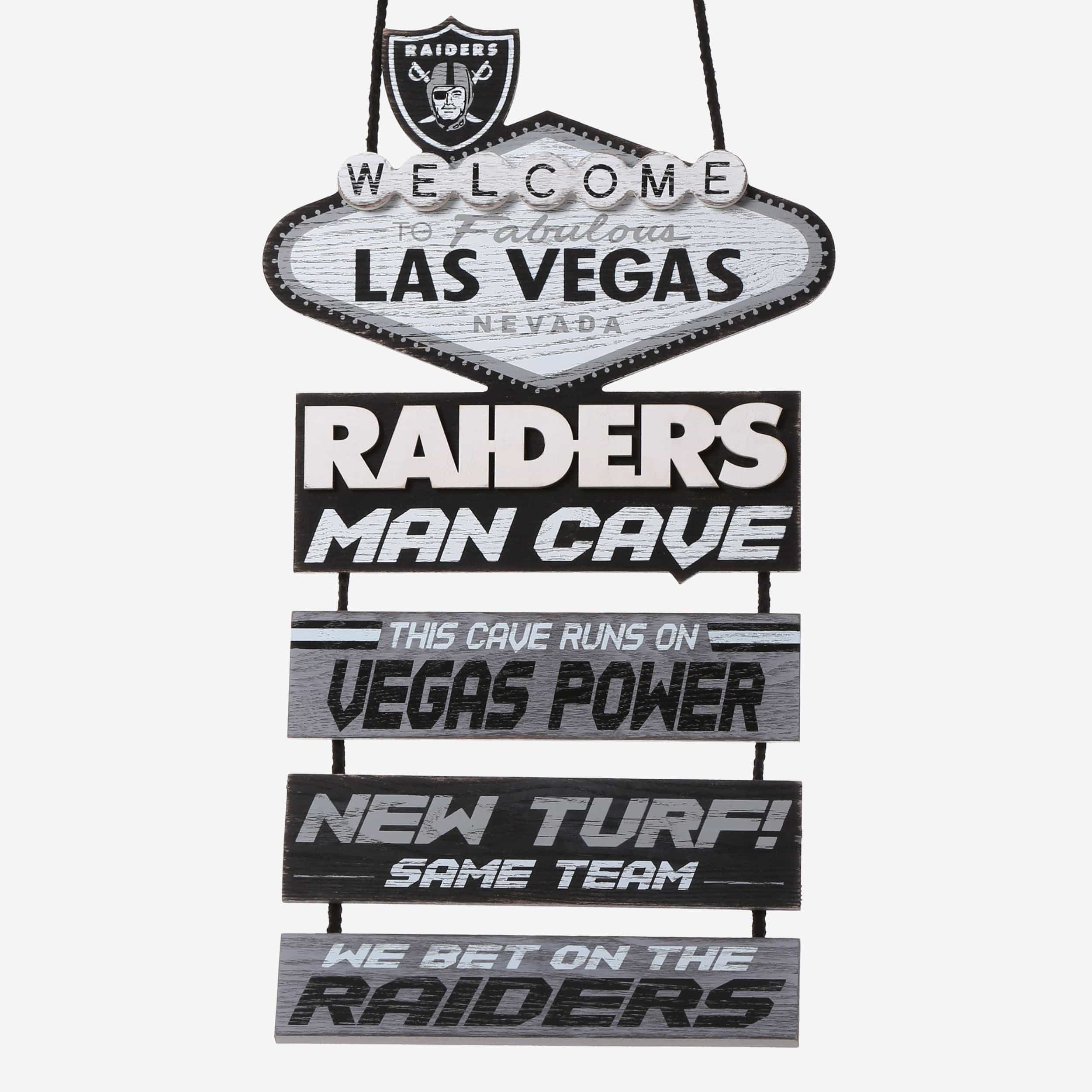 Las Vegas Raiders Mancave Sign FOCO  World series, 2000 world series,  Champions trophy