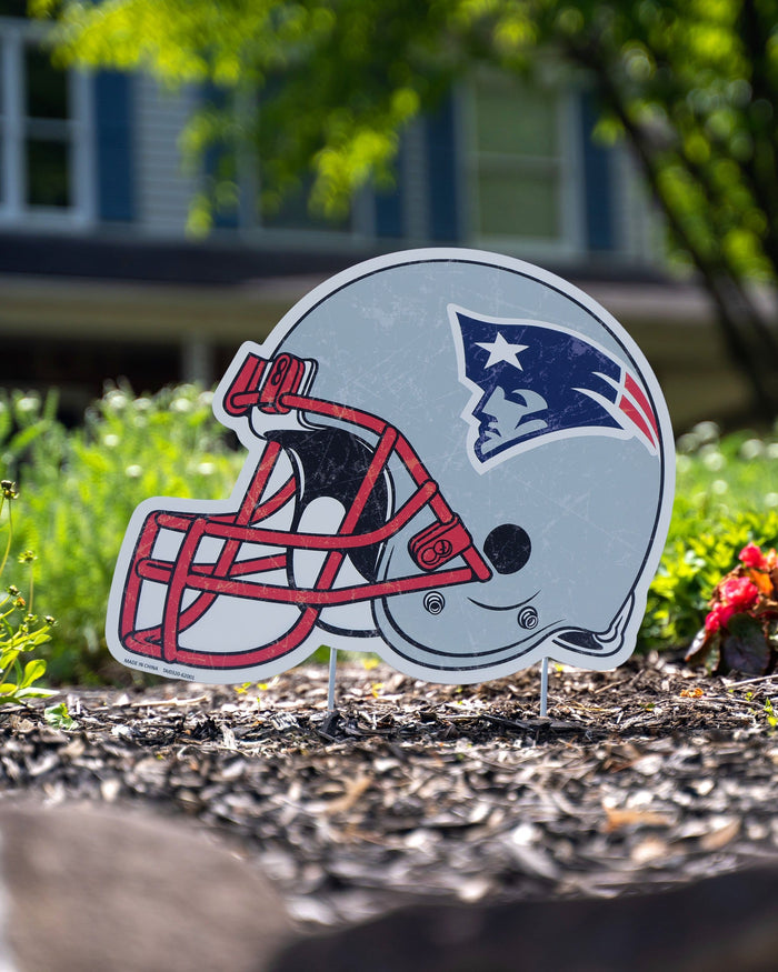 New England Patriots Home Field Stake Helmet Sign FOCO - FOCO.com