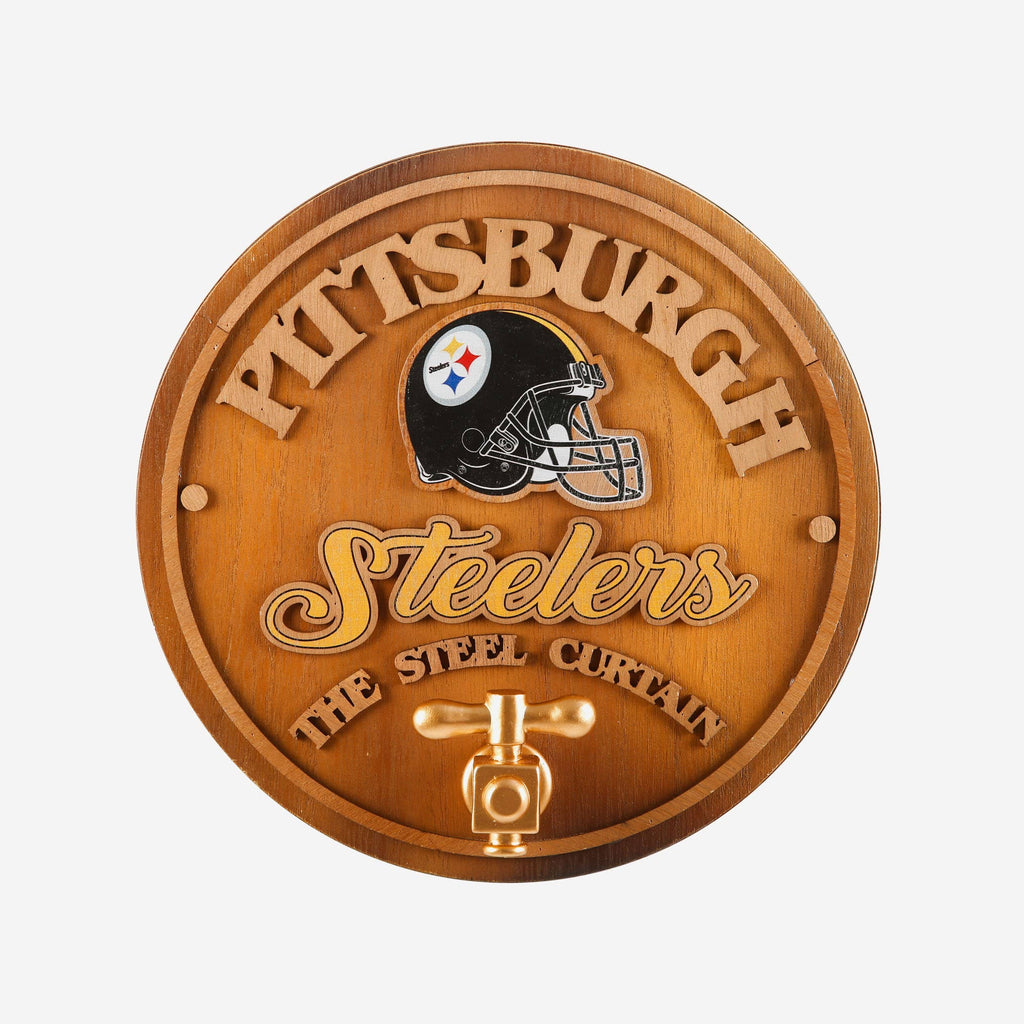 Pittsburgh Steelers Keg Tap Sign FOCO - FOCO.com