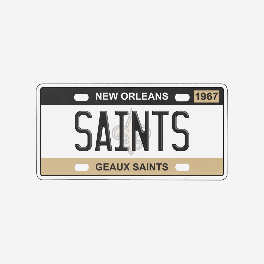 New Orleans Saints License Plate Wall Sign FOCO - FOCO.com