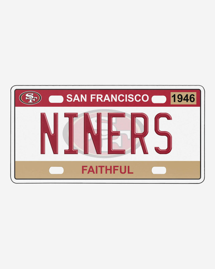 San Francisco 49ers NFL License Plate Wall Sign