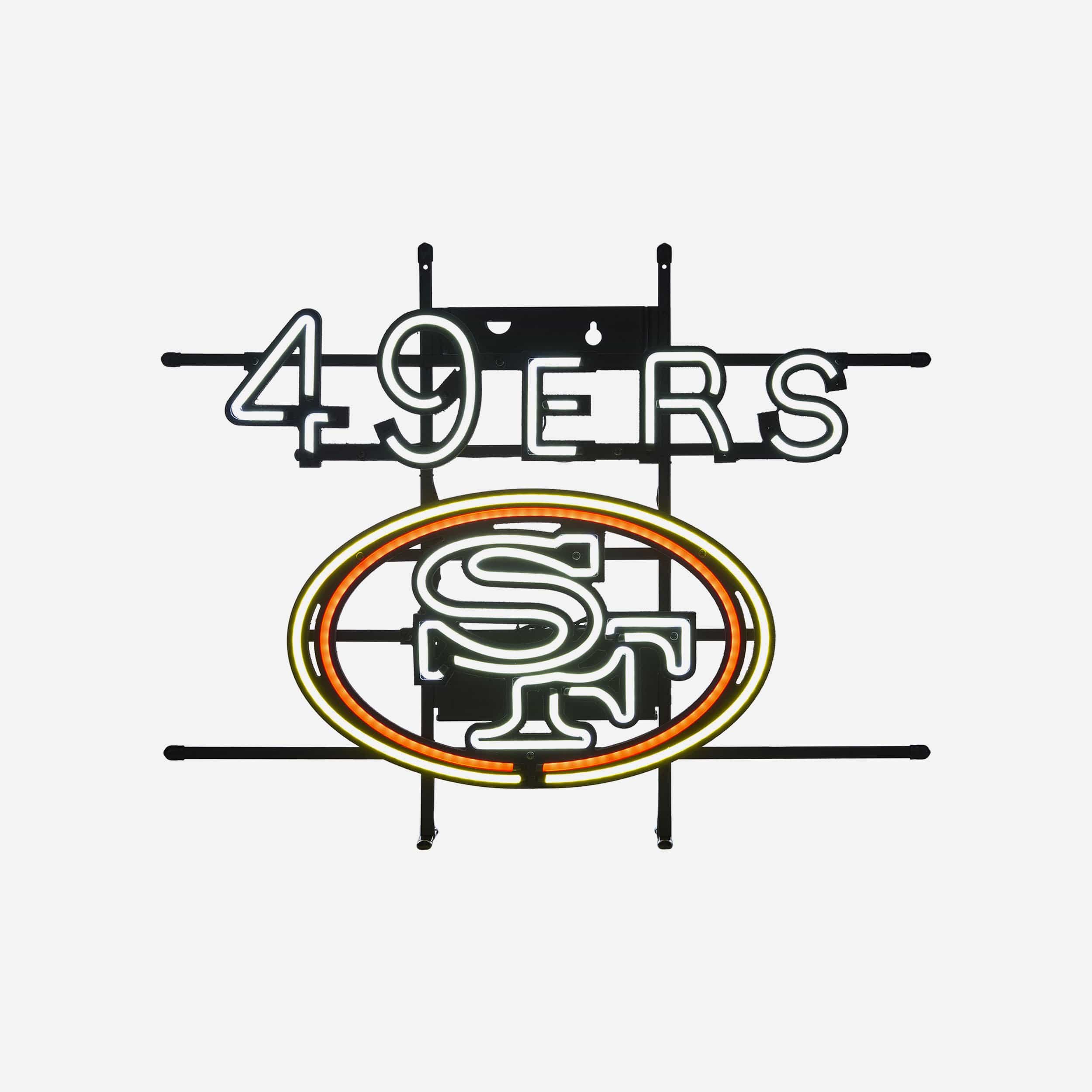 FOCO San Francisco 49ers NFL Metal Light Up Logo Sign