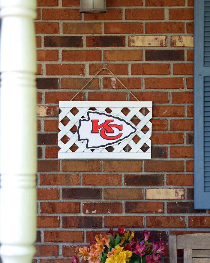 Kansas City Chiefs Lattice Garden Sign FOCO - FOCO.com