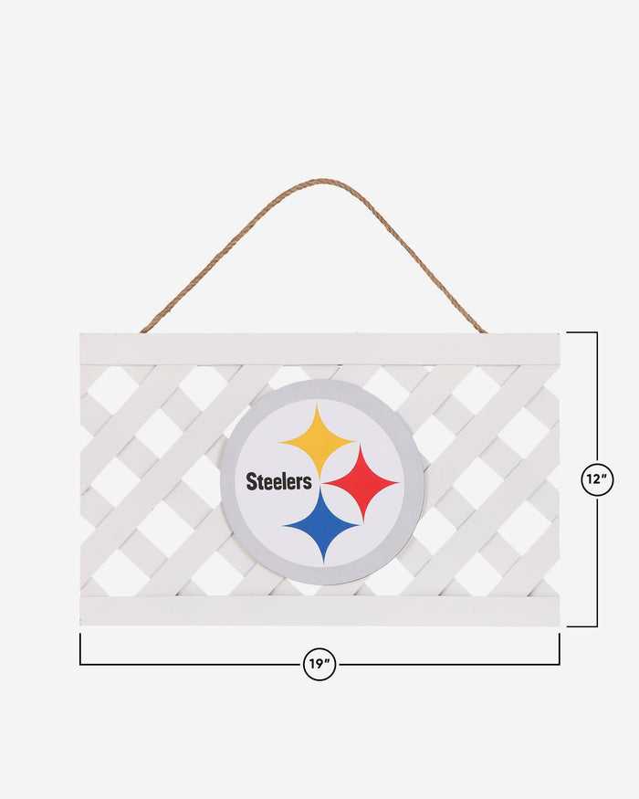 Pittsburgh Steelers Lattice Garden Sign FOCO - FOCO.com