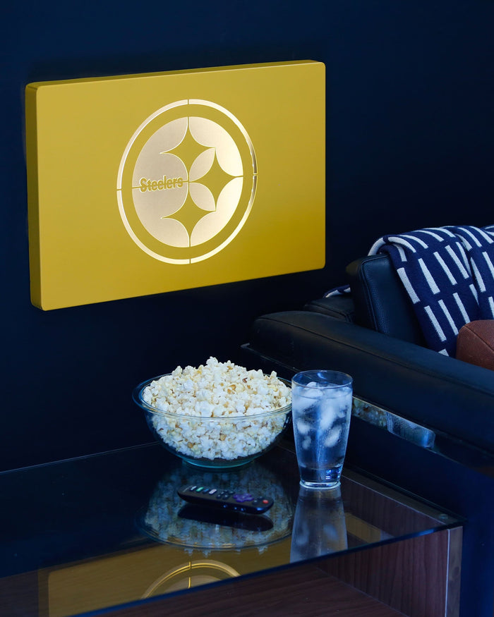 Pittsburgh Steelers Metal Light Up Logo Sign FOCO - FOCO.com