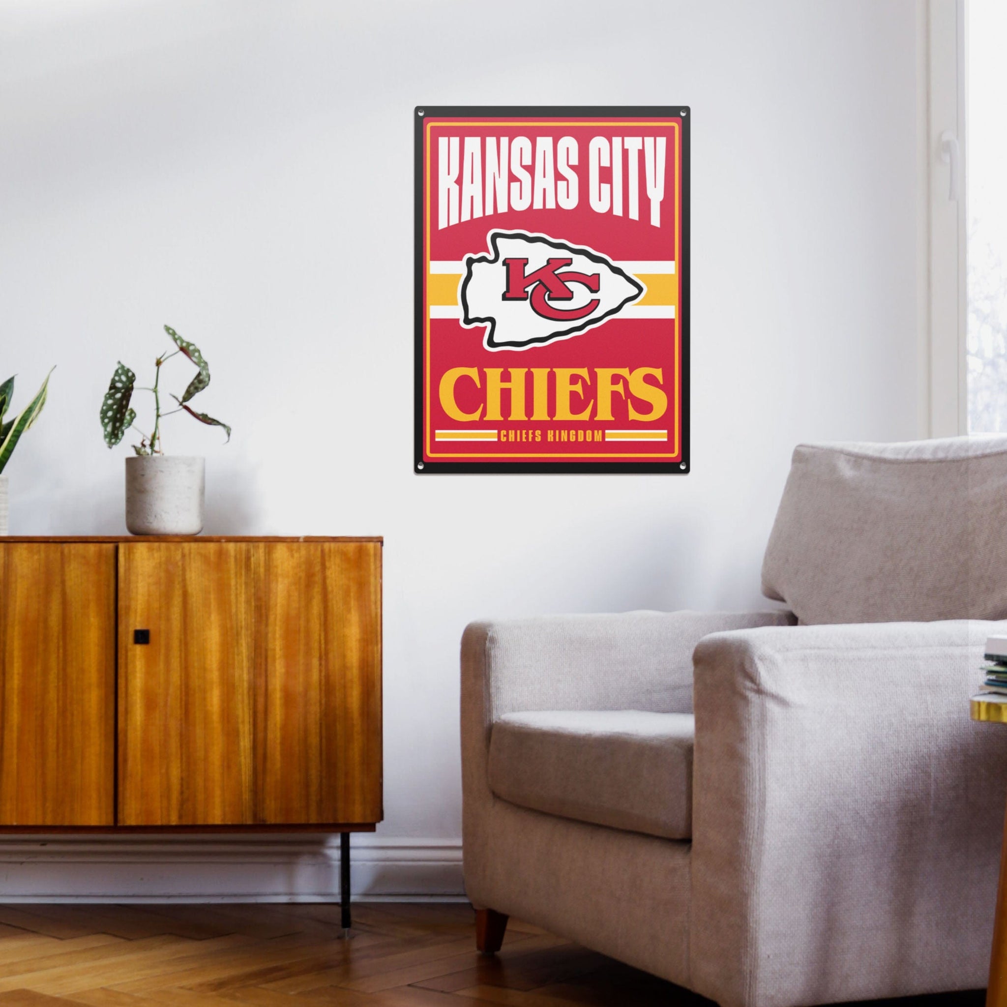 Kansas City Chiefs Home Field Stake Helmet Sign FOCO