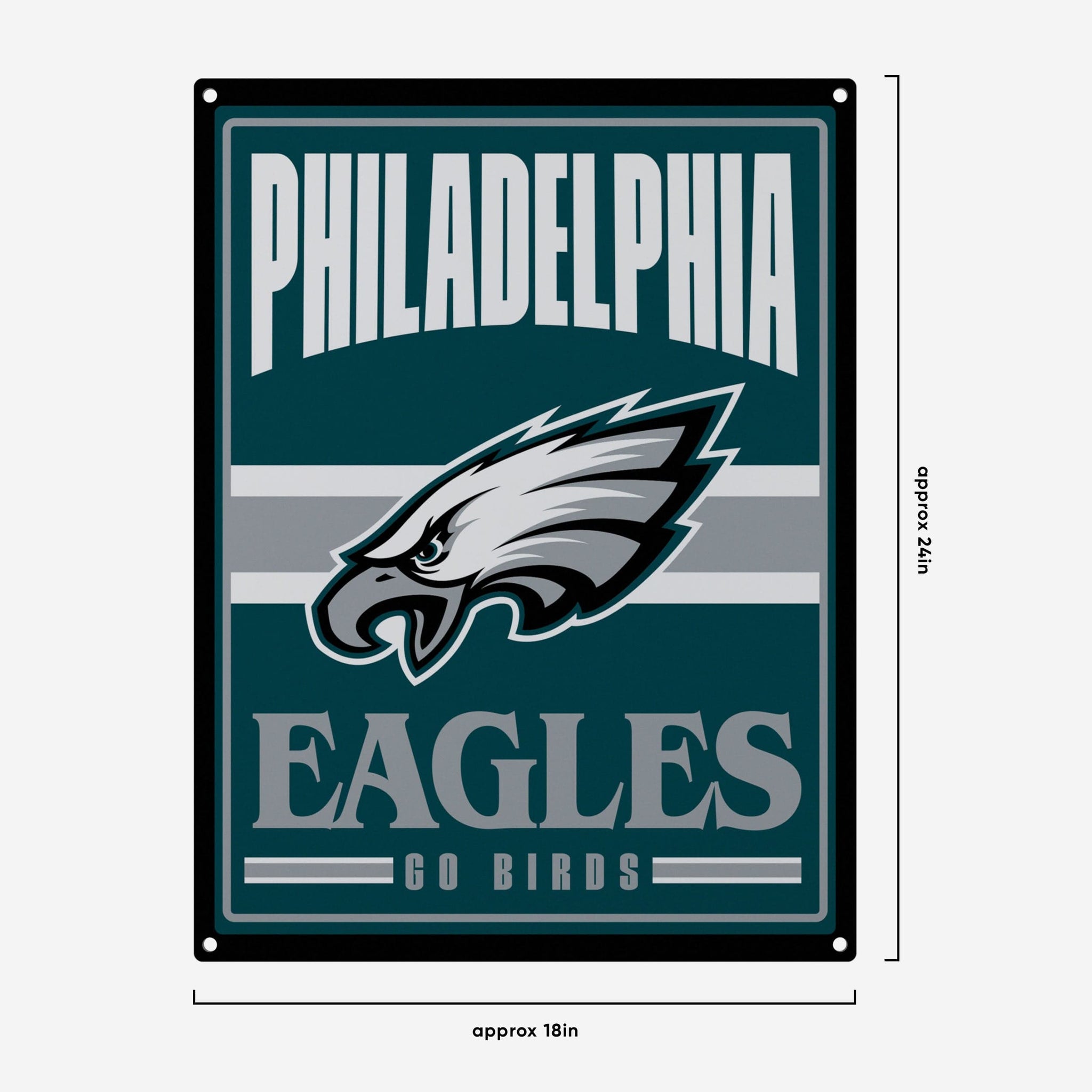 NFL Team Apparel Youth Philadelphia Eagles Slogan Back Green T-Shirt