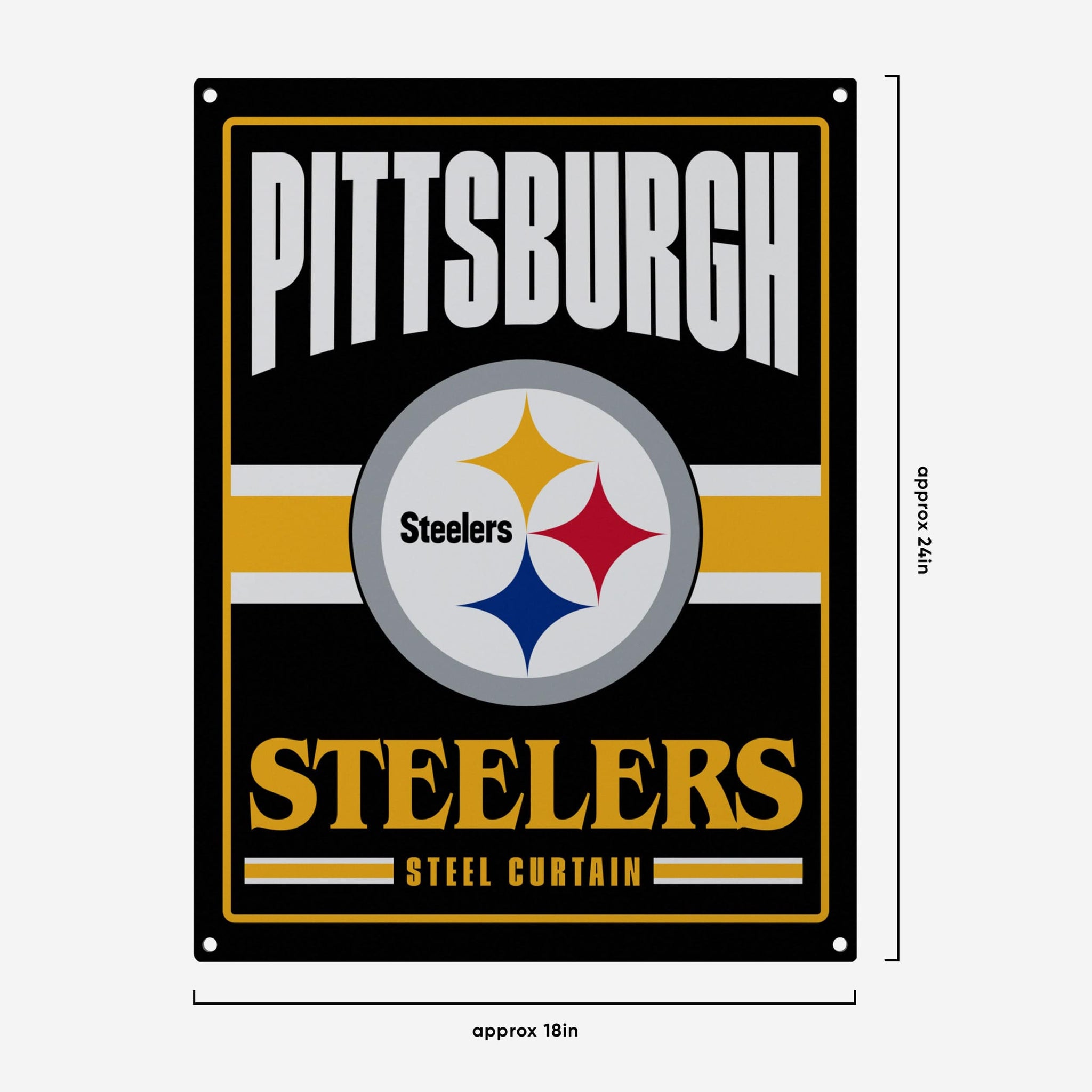 Pittsburgh Steelers Helmet Horizontal Flag FOCO