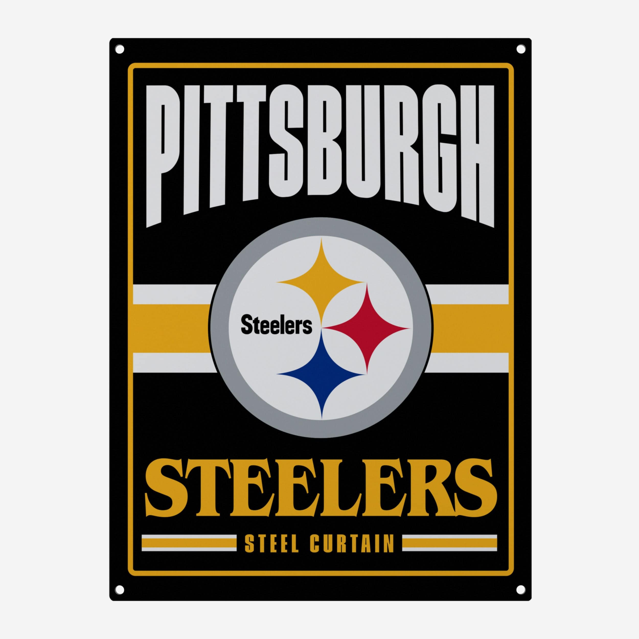 Pittsburgh Steelers NFL Metal Tacker Wall Sign