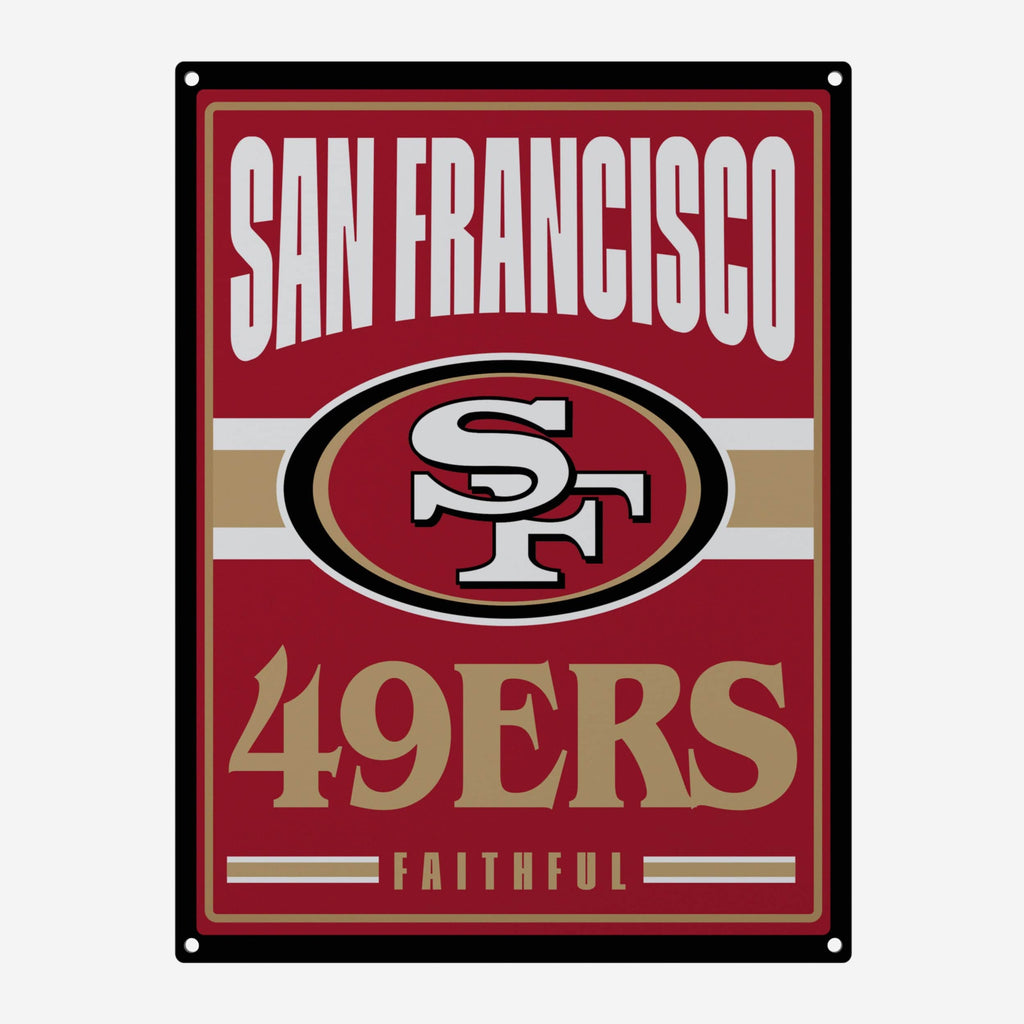 San Francisco 49ers Metal Tacker Wall Sign FOCO