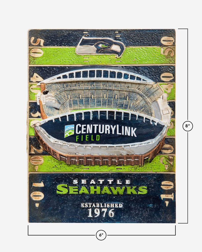 Seattle Seahawks CenturyLink Field Stadium Wall Plaque FOCO - FOCO.com