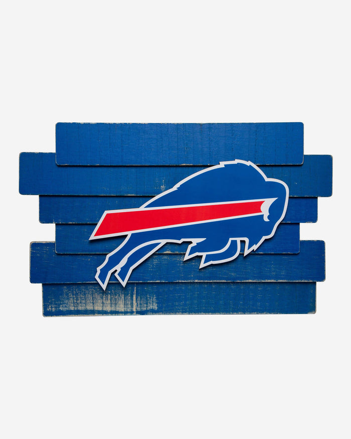 Buffalo Bills Staggered Wood Logo Sign FOCO - FOCO.com