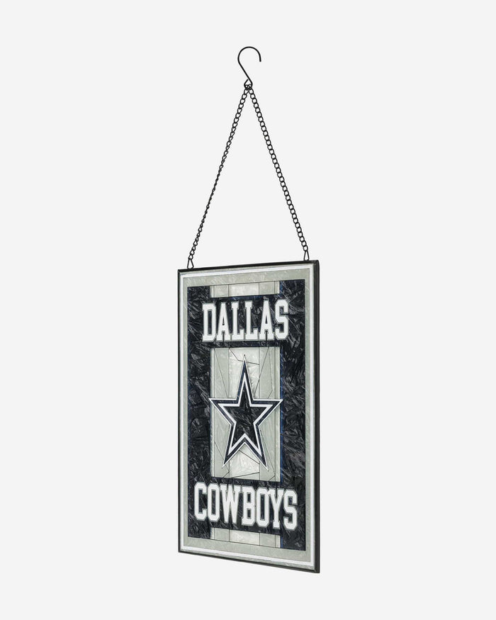 Dallas Cowboys Team Stripe Stain Glass Sign FOCO - FOCO.com