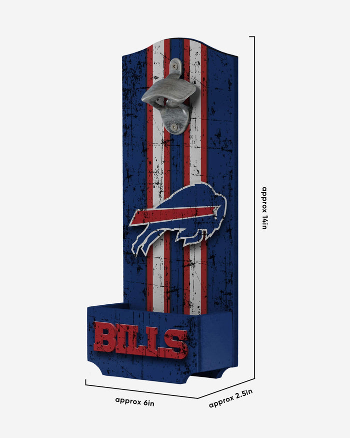 Buffalo Bills Wooden Bottle Cap Opener Sign FOCO - FOCO.com