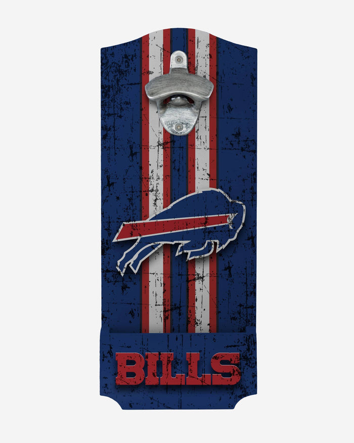 Buffalo Bills Wooden Bottle Cap Opener Sign FOCO - FOCO.com