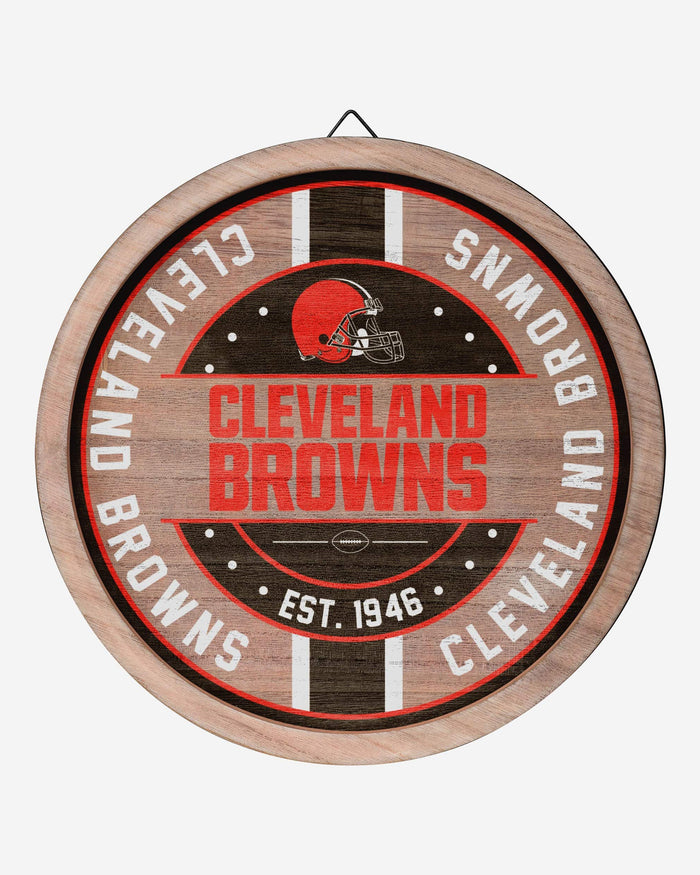 Cleveland Browns Wooden Barrel Sign FOCO - FOCO.com